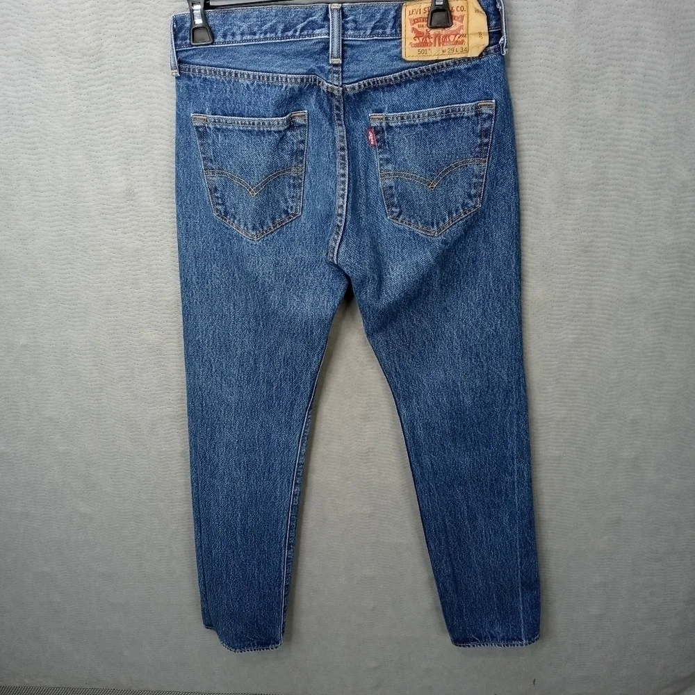 Levi's 501XX men's button fly blue jeans sz 29x34 Fg5pm